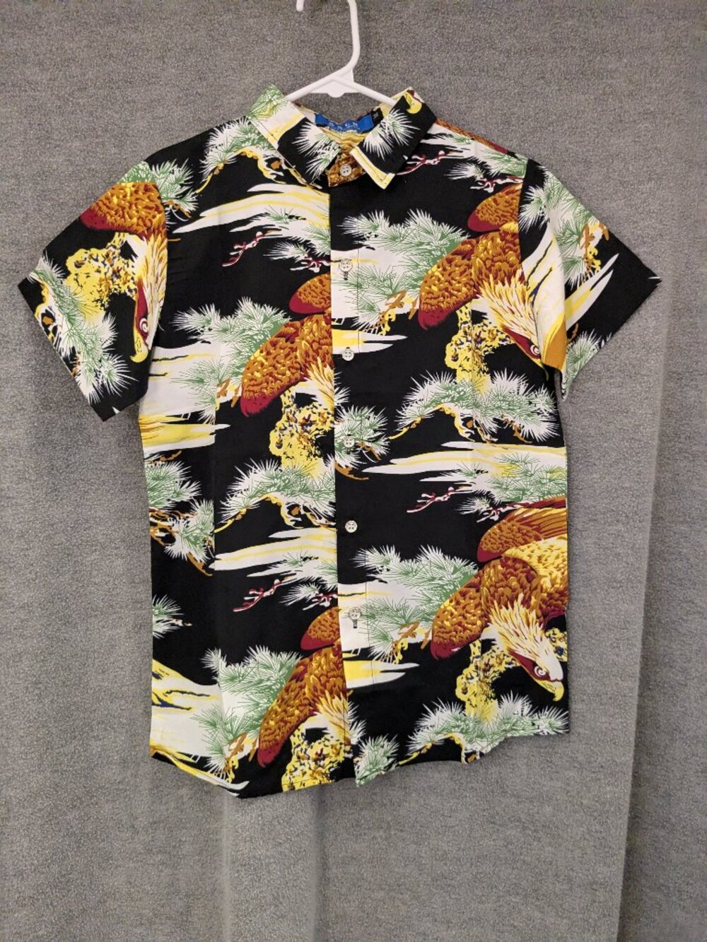 New! Boys SSLR Camp Shirt Forest Theme Size Medium